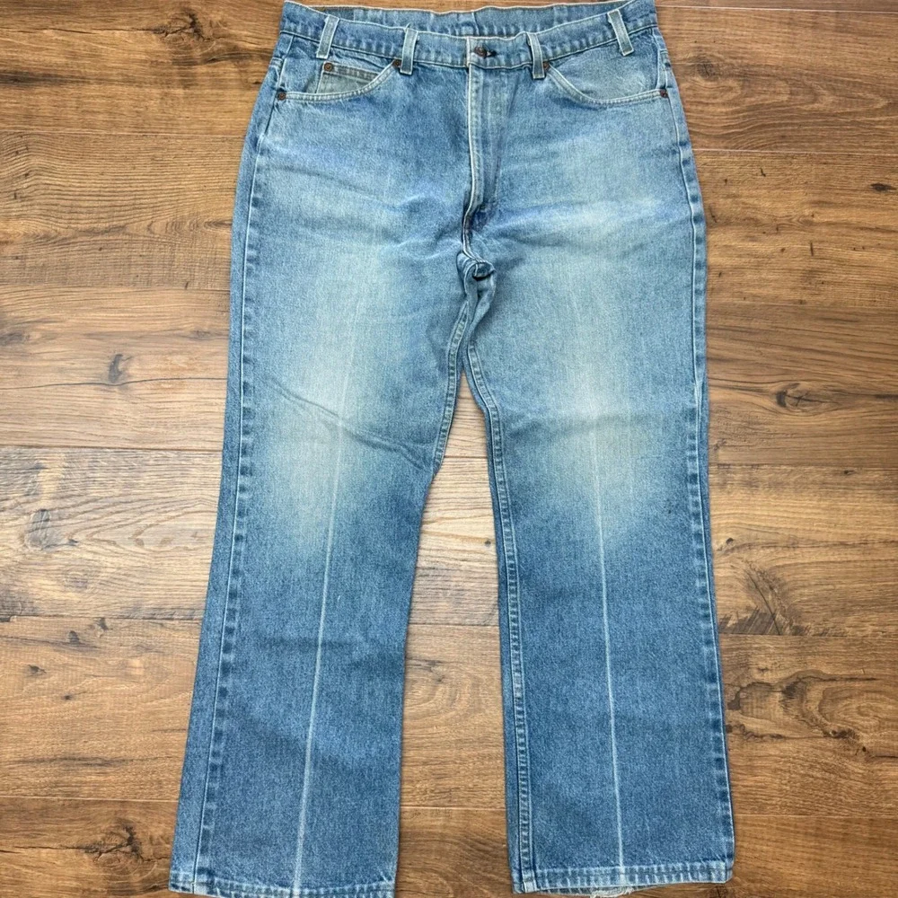 Vintage Men's Levis 38x29* Jeans 20517-0217 Saddleman Bootcut Orange Tab‎